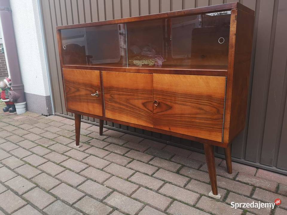 Komoda Szafka RTV Niska PRL 116 Stara Renowacji Swarzędz