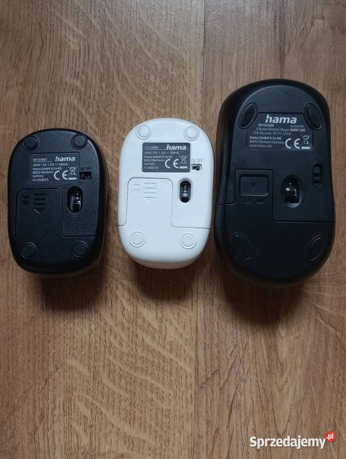 Myszy bezprzewodowye HAMA AMW 150 i 300 śląskie