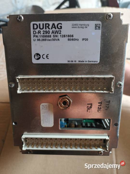 Panel DURAG DR 290AW Control and Evalution Kraków