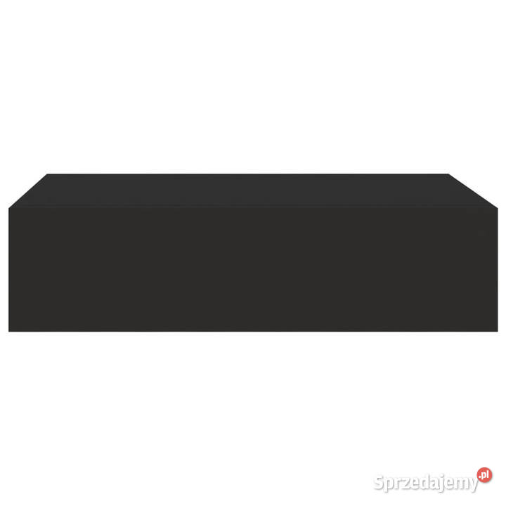 Półki ścienne z szufladą 2 czarne 40x235x10 MDF mazowieckie Warszawa sprzedam