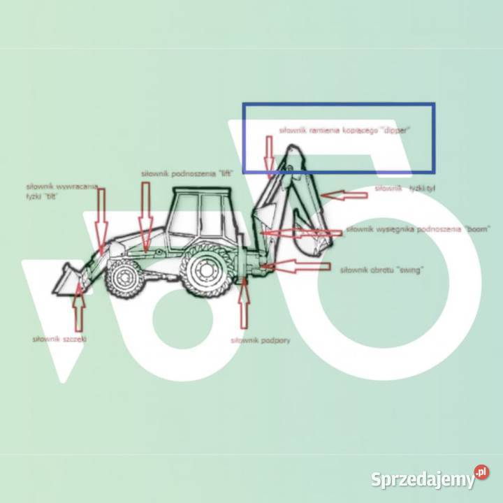 Siłownik hydrauliczny ramienia 183795A3 Dipper Wilkowo sprzedam