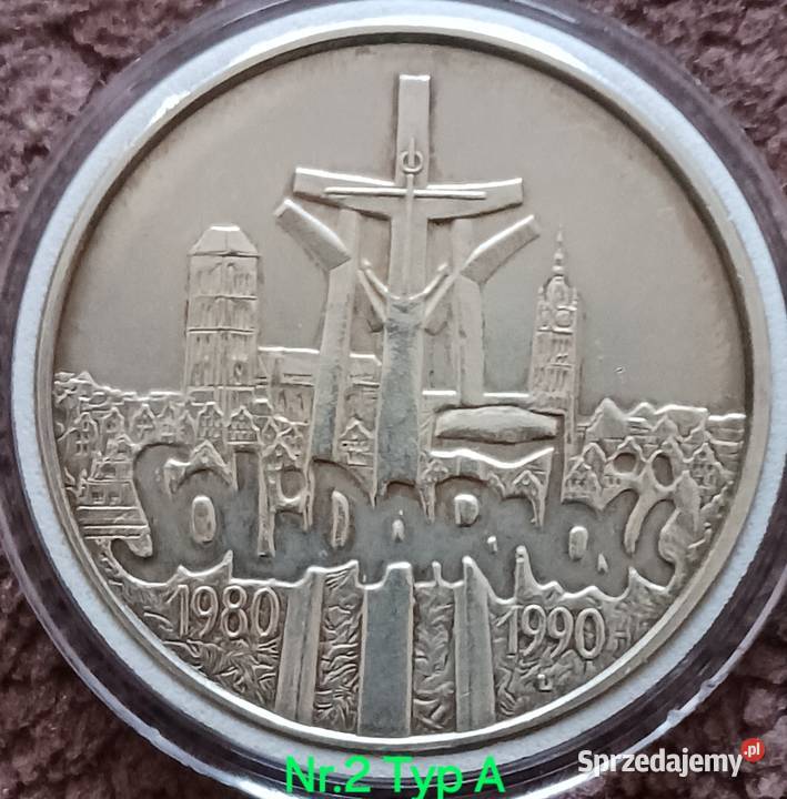 100 000 Solidarność 1990 r 2 Typ A mennicze Konin