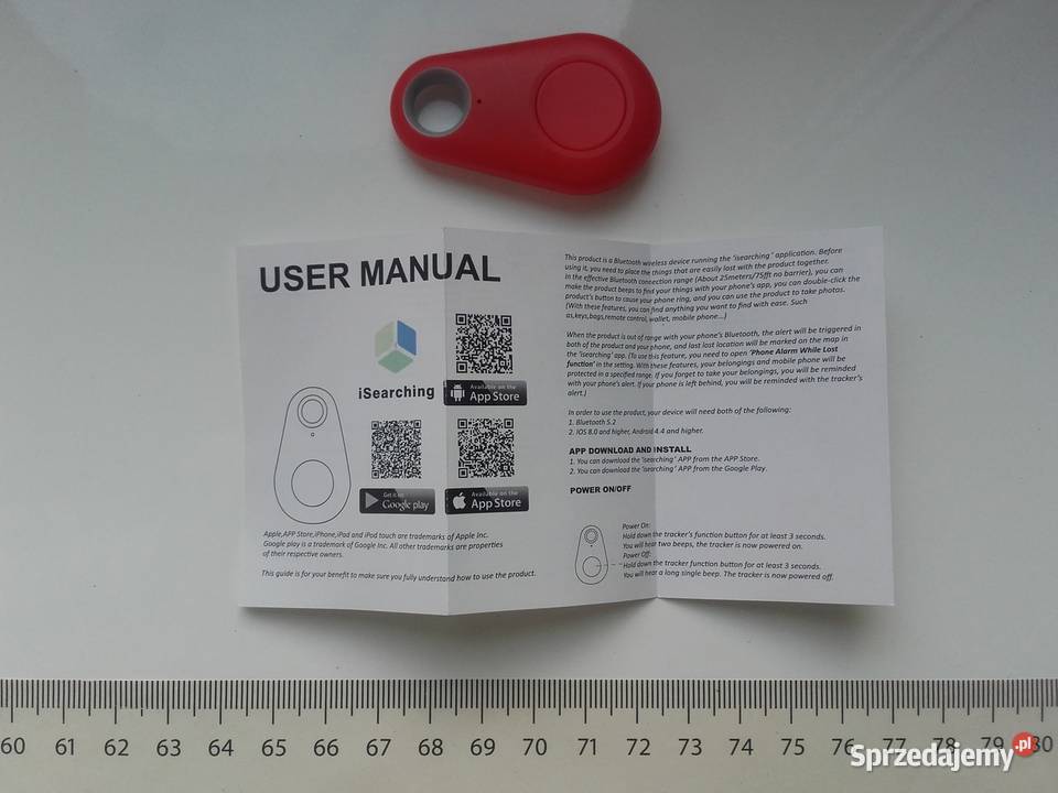Mini lokalizator Bluetooth TAG BT Tracker BT na Bydgoszcz