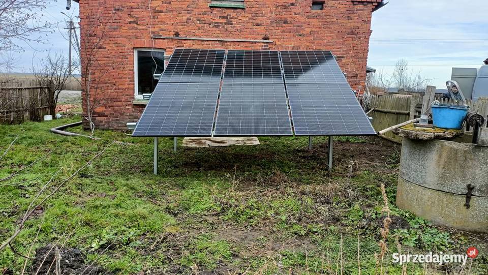 Fotowoltaika grunt 10kW zestaw montażem łódzkie Sieradz