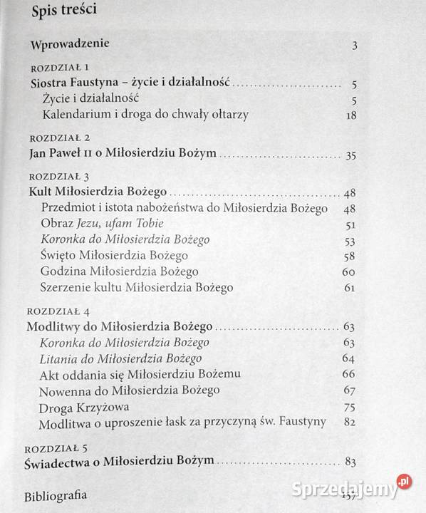 Święta siostra Faustyna i Boże Miłosierdzie sprzedam