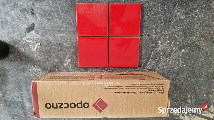 Płytki ścienne Opoczno Aplauz Czerwony 10x10 cm – połysk