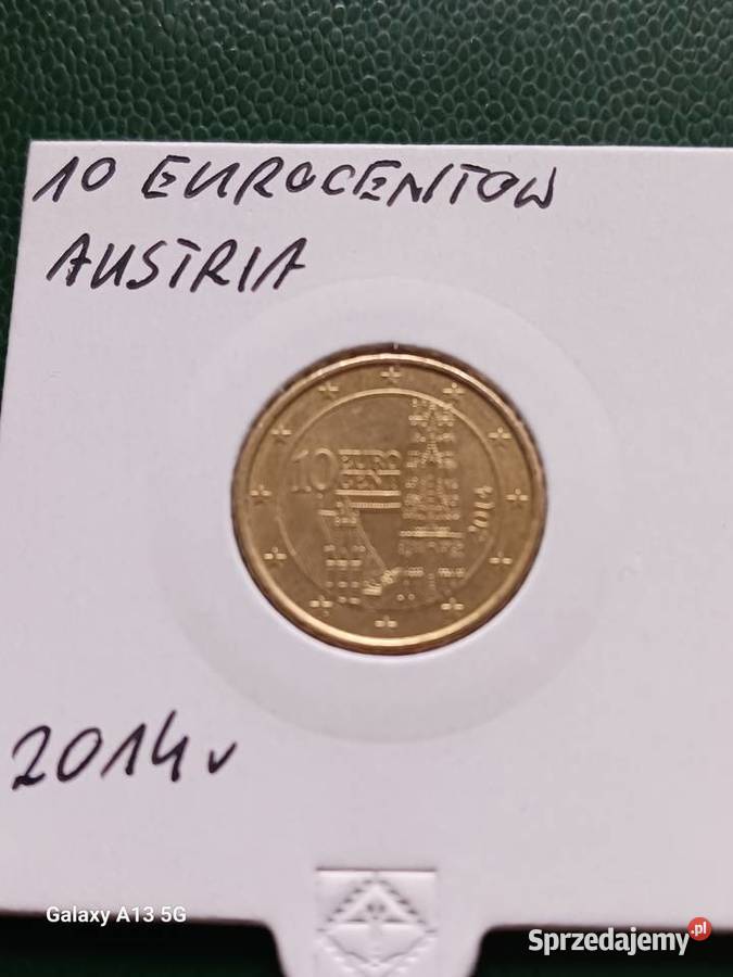 10 Eurocentów Austria 2014 r wielkopolskie Konin sprzedam