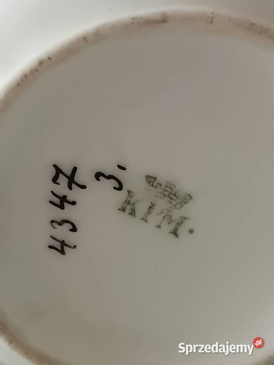 Porcelana KPM filiżanki mlecznik cukiernica