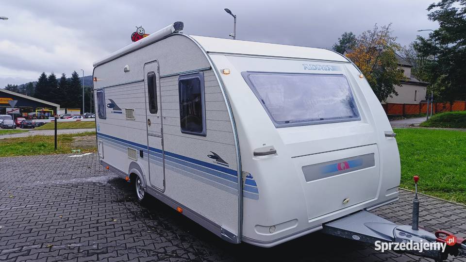 przyczepa kempingowa ADRIA 07r FULL WYPOSAŻENIA VAT marża Kempingowe śląskie Międzybrodzie Bialskie