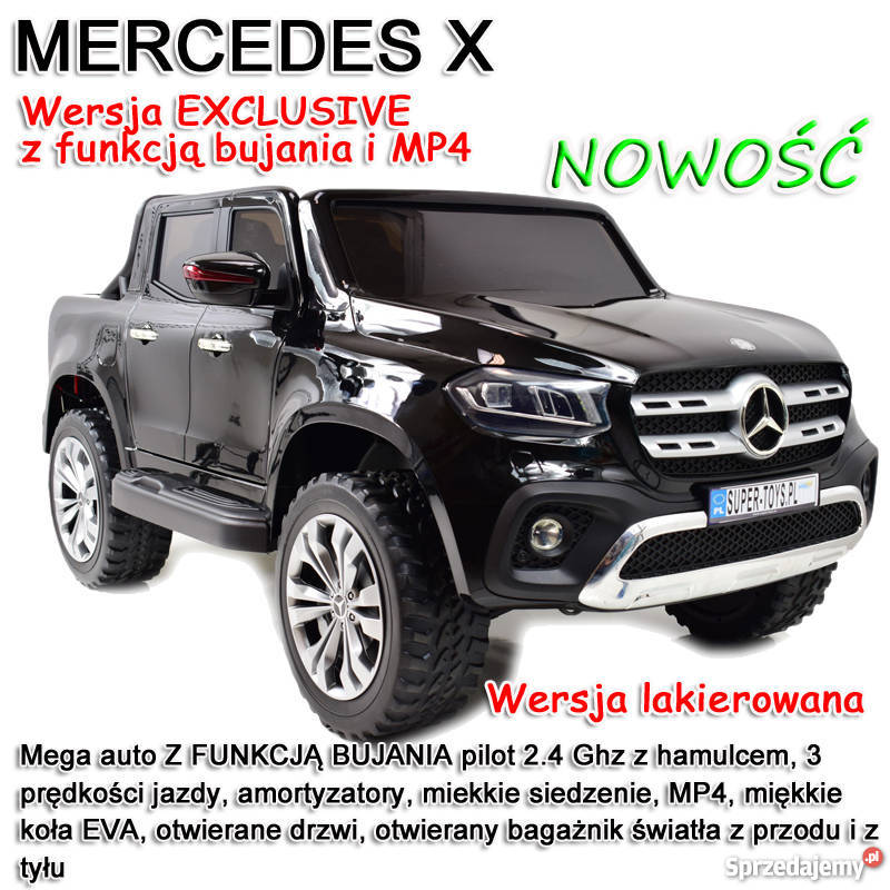 MERCEDES X LICENCJA 4X4 2x12V PANEL MP4 xmx606 Toruń
