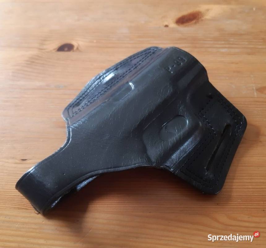 Kabura skórzana czarna na pas Walther P99 prawa śląskie