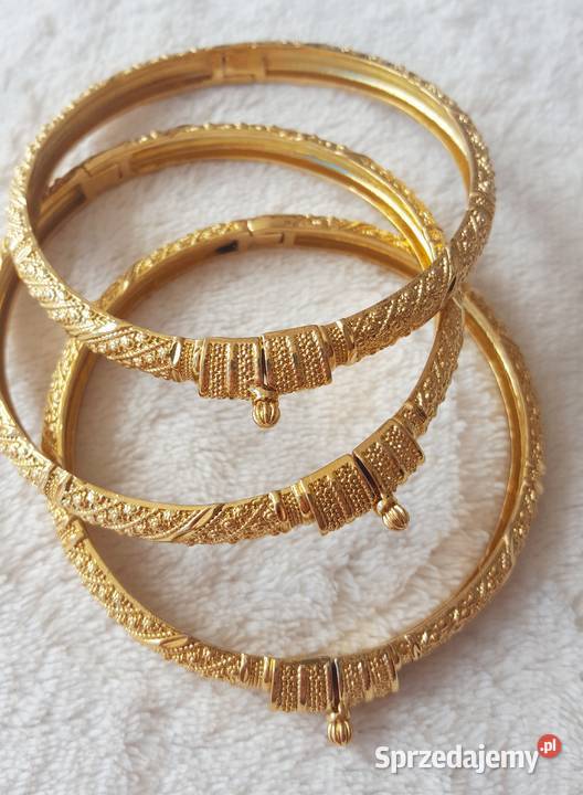 Nowa bransoletka indyjska bangla bangle złoty zachodniopomorskie Szczecin sprzedam