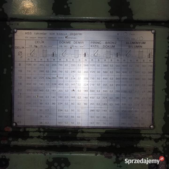 Wiertarka słupowa AMTC M42ES holenderska