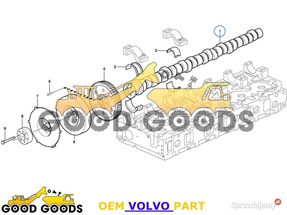 VOLVO WAŁEK ROZRZĄDU D12D AAE3 ACE3 20576909 Władysławów sprzedam