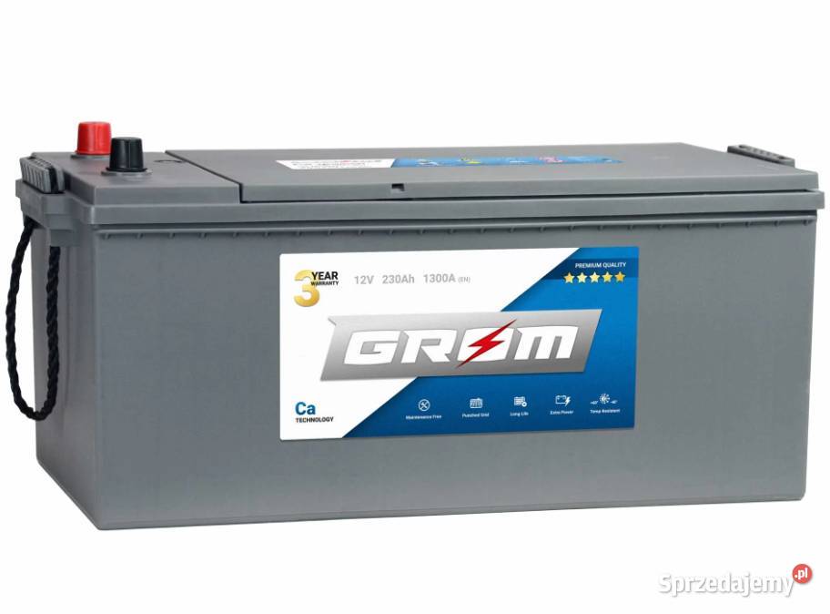 Akumulator GROM Premium 230Ah 1300A EN LEWY PLUS Kalisz