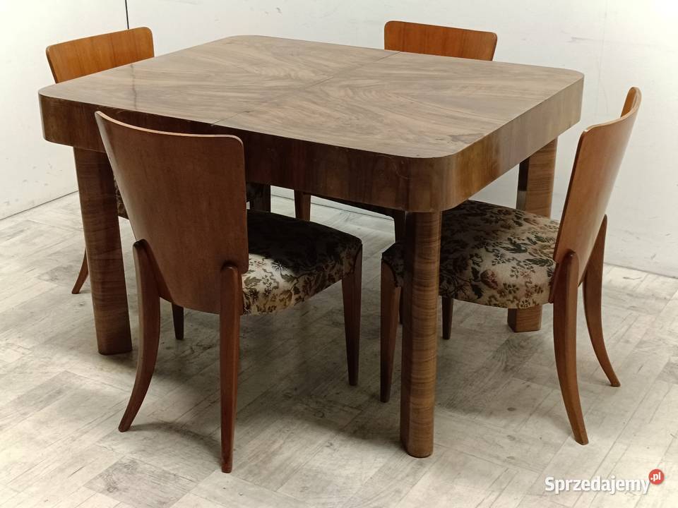 stół art deco modern do salonu rozkładany orzech Radomsko
