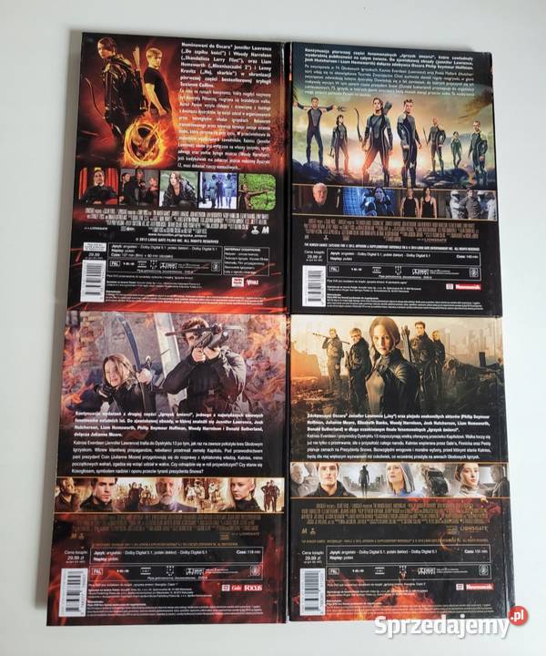 Filmy DVD Zestaw Igrzyska Śmierci 14 Komplet pełne Kowary sprzedam