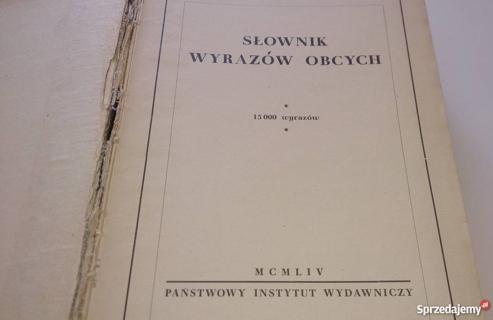 PIW Słownik wyrazów obcych Książka śląskie Rogoźnik