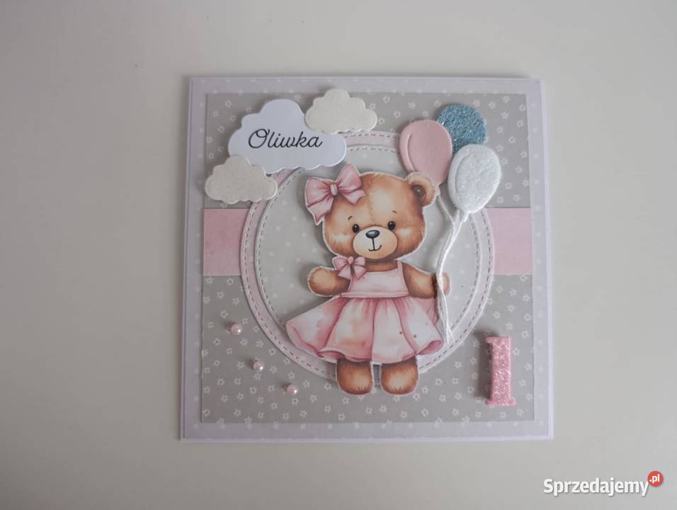 Personalizowana kartka na Roczek urodziny łódzkie Łódź sprzedam