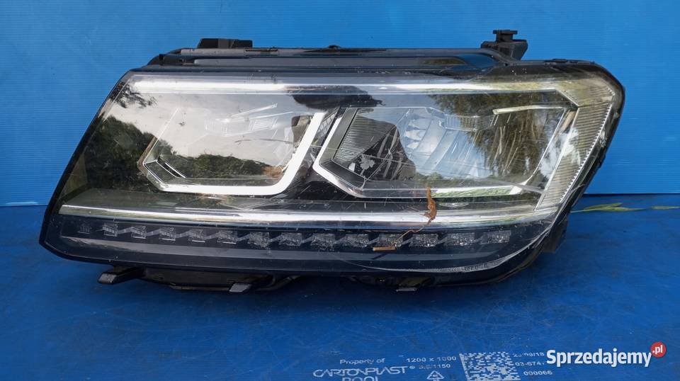 LAMPA REFLEKTOR LEWY PRZÓD EU FULL LED VW TIGUAN Lampy przednie wielkopolskie Nowy Tomyśl