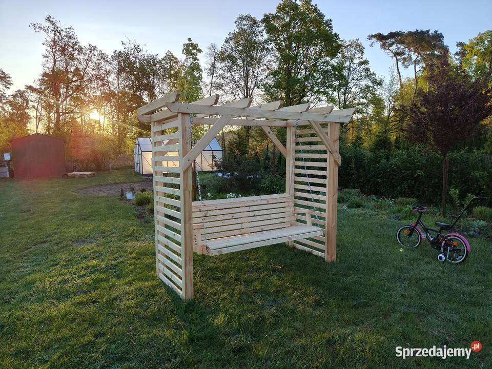 Huśtawka ogrodowa Pergola Drewniana Lubin
