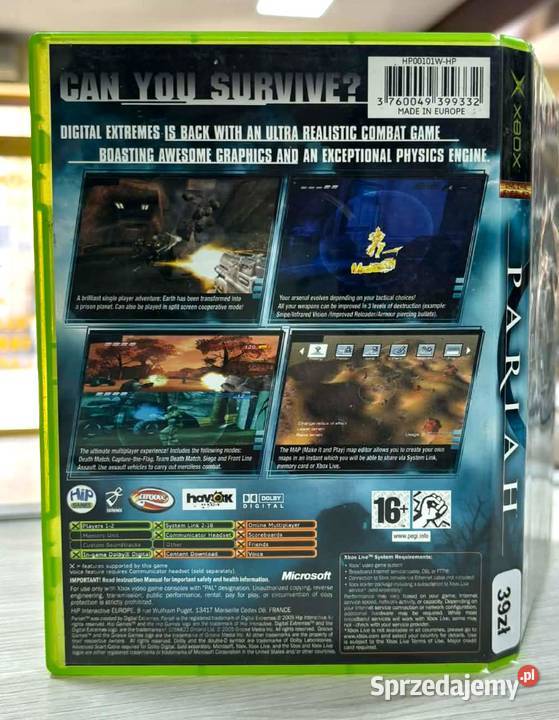 Gra Xbox Pariah Xbox Elbląg