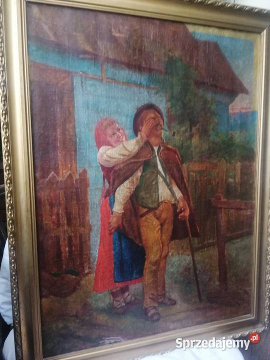 obraz scena rodzajowa górale sprzedam