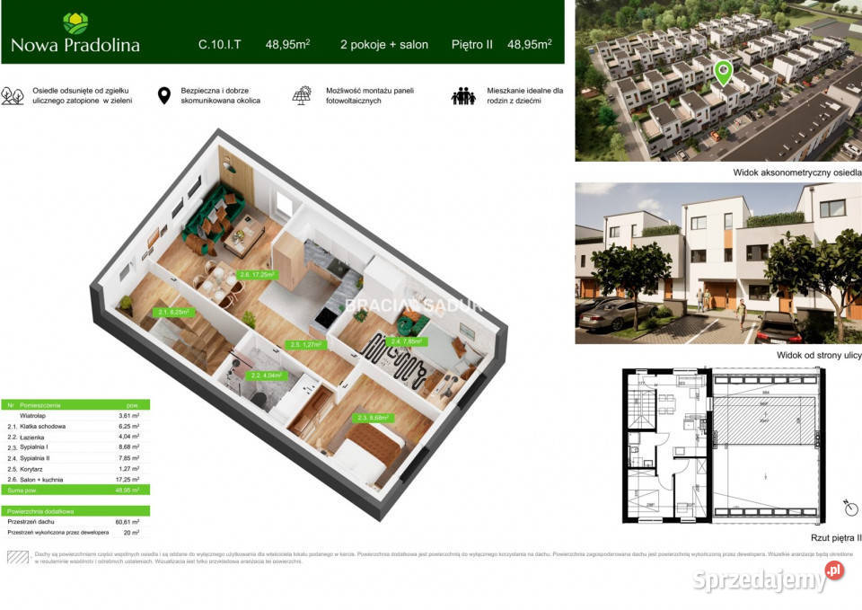 Mieszkanie sprzedam 4895m2 3pokojowe Tarnów Sprzedaż małopolskie
