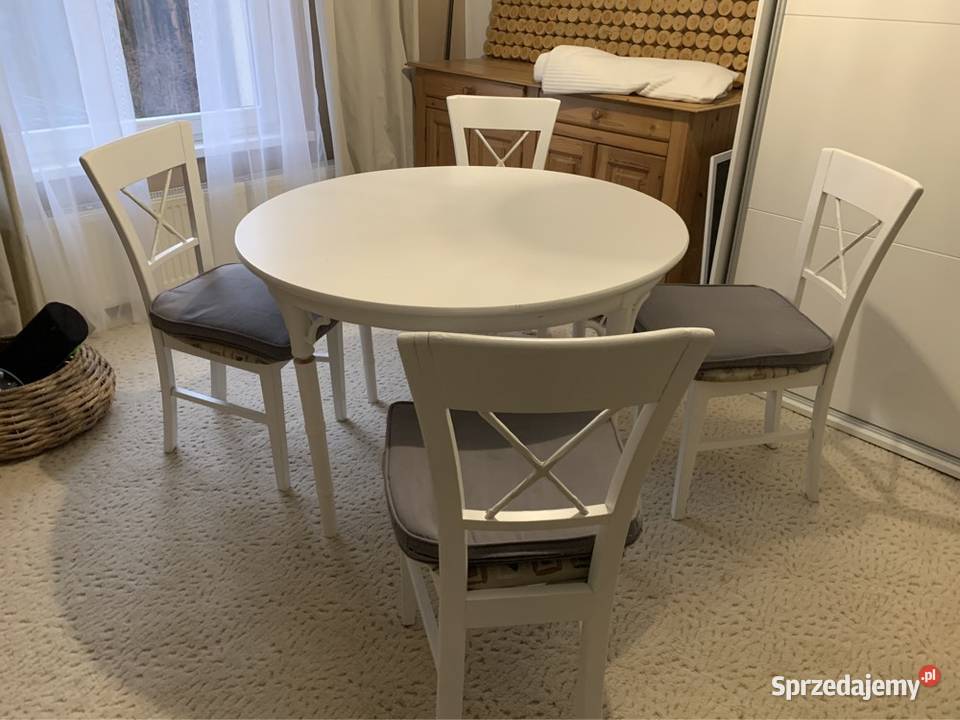 Stoły dębowe ratanowe krzesła i fotele Milicz