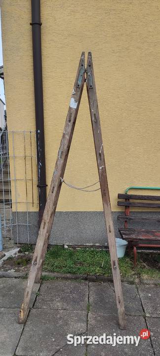 Drabina Drewniana Malarska Rozstawna 2x7 Krosno sprzedam