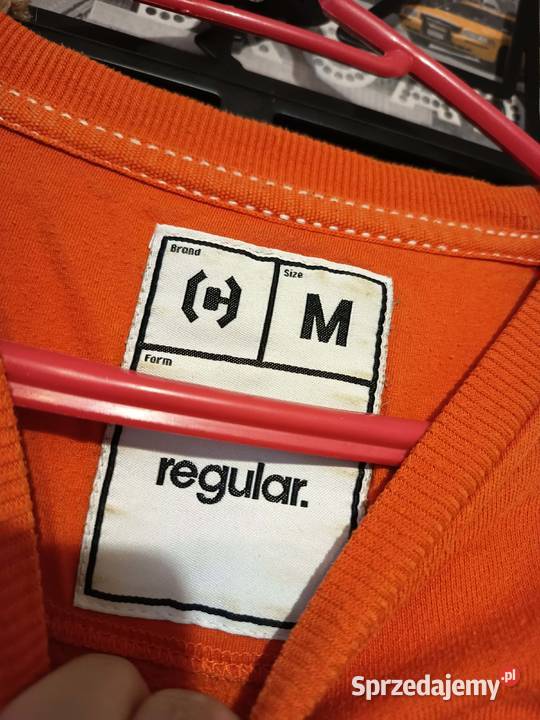 Pomarańczowa Bluza Bawełniana Cropp Logo Odzież codzienna Suwałki sprzedam