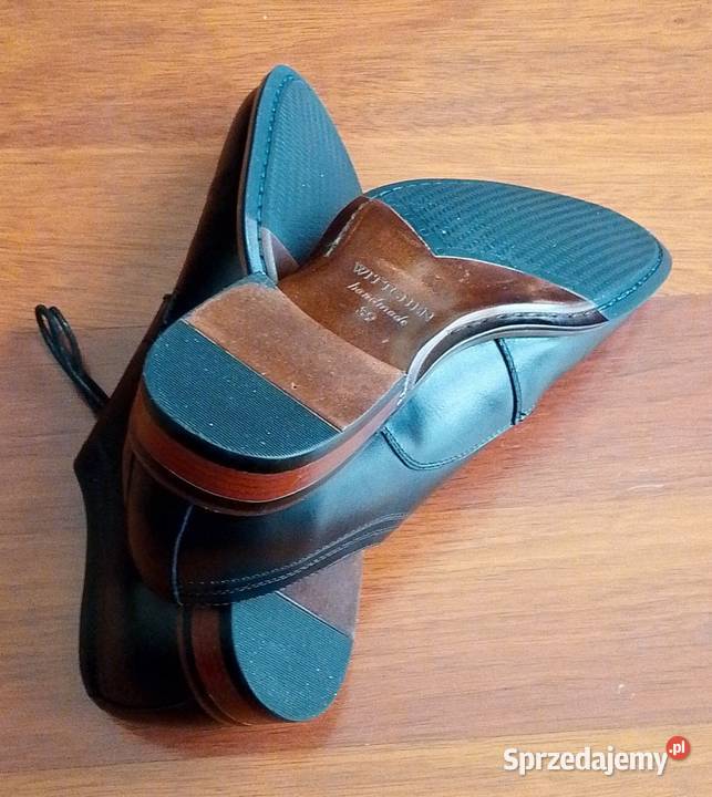 Eleganckie półbuty skórzane Derby Brogue firmy śląskie Katowice