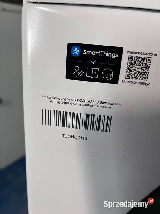 Pralka Samsung WW90DG5G34AEEO Slim Funkcje AI 9