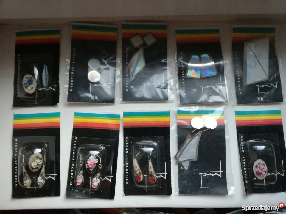 Okazja Klipsy kolczyki broszki pakiet 105 sztuk małopolskie Krynica-Zdrój