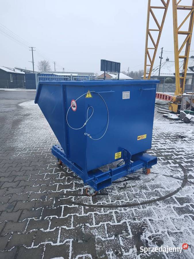 Kontener samowyładowczy do wózka widłowego 1000L Pozostałe Łódź