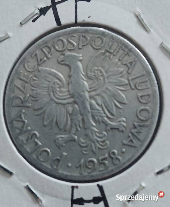 5 złotych Rybak 1958 r 1 Skrętka Konin