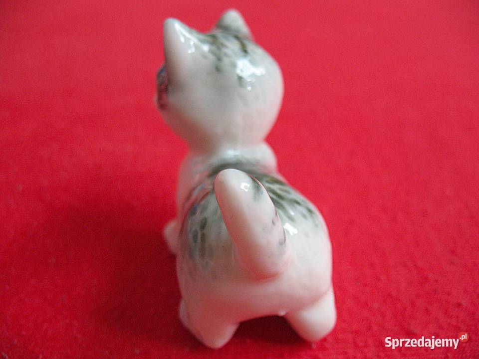 Kot młody kotek porcelana 5 x 6 x 3 Miniaturka Siedlce
