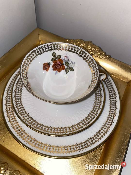Trio śniadaniowe filiżanka porcelana bavaria Kraków