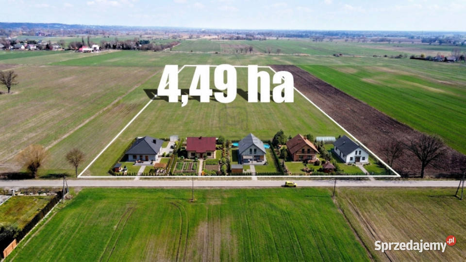 Grunt 449 ha z koncepcją 5 domów Jenin