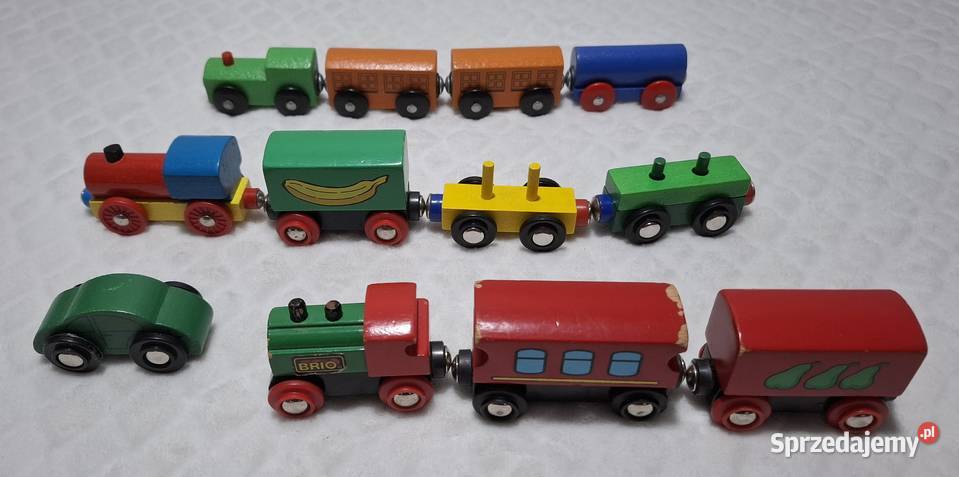 Pociąg ciuchcia wagony autko drewniane Dla Dziecka śląskie Czeladź