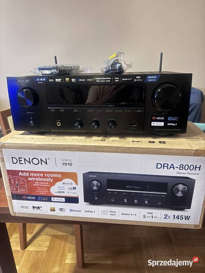 Amplituner stereo Denon DRA800H Czarny heos Przemyśl
