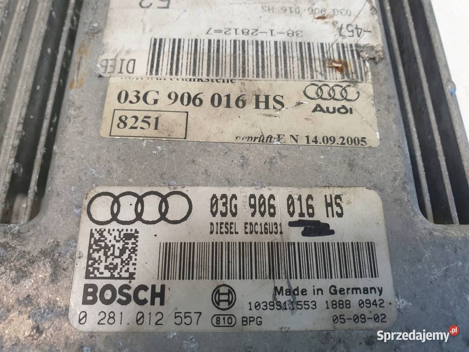 Audi A6 C6 KOMPUTER STEROWNIK SILNIKA Janów