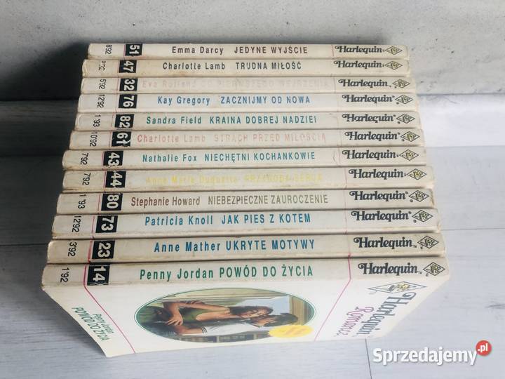 Książka Harlequin Romance 12 sztuk romanse romanse Łódź