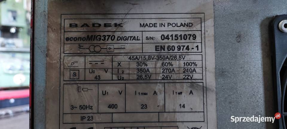 Półautomat spawalniczy Spawarka econoMIG 370 Półautomaty spawalnicze Chocianów