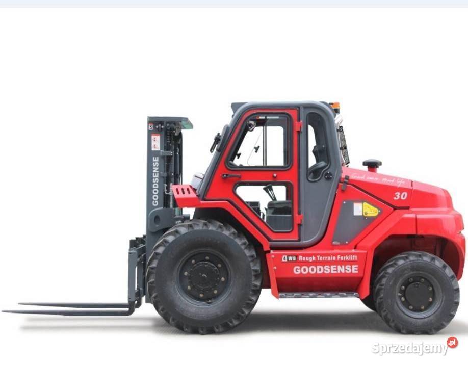 Terenowy wózek widłowy 4WD prześwit 350mm Elbląg