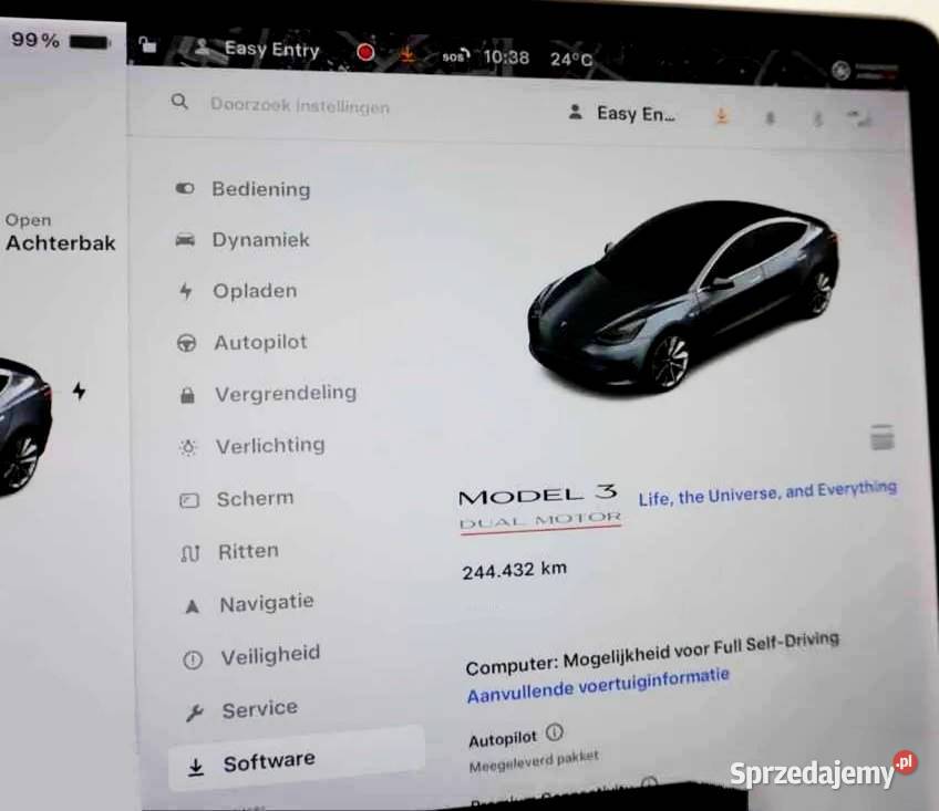 Tesla Model 3 Performance 513 0100 28 Long Range 512KM Model 3 Gdańsk