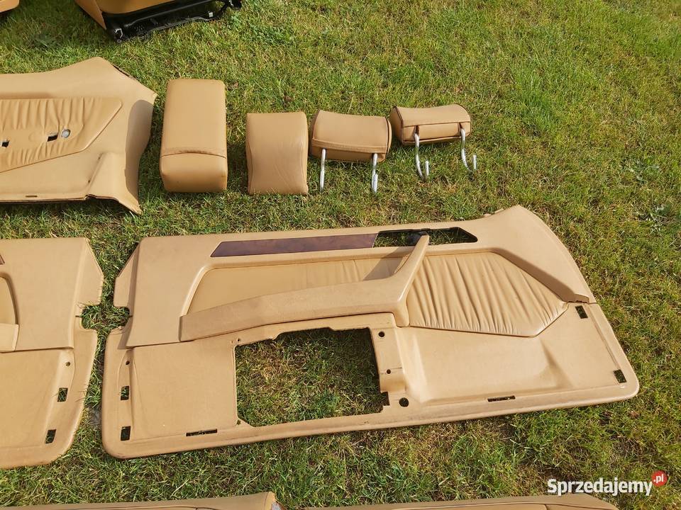 Tapicerka wnętrze skóra skórzane w124 coupe Wartkowice