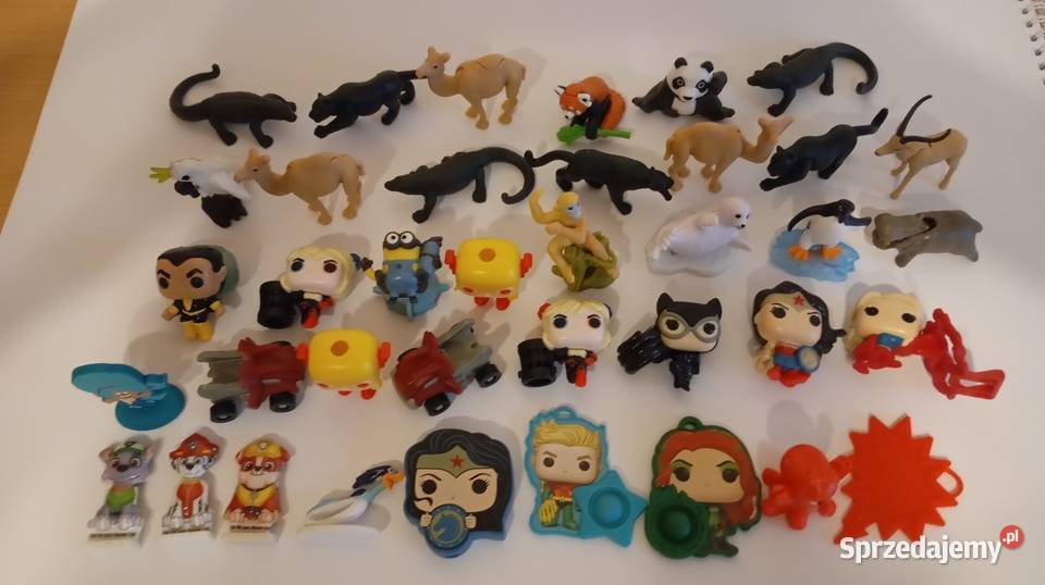 Figurki zabawki z jajek niespodzianek Kinder sprzedam