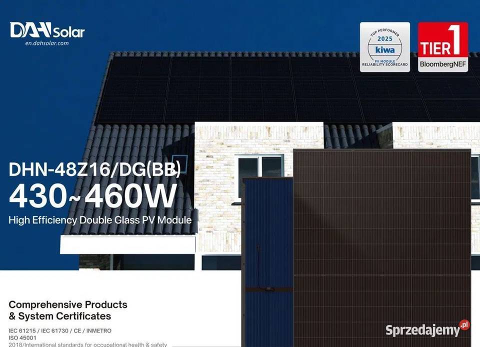 Paleta 36x Panel Fotowoltaiczny DAH Solar 460W małopolskie