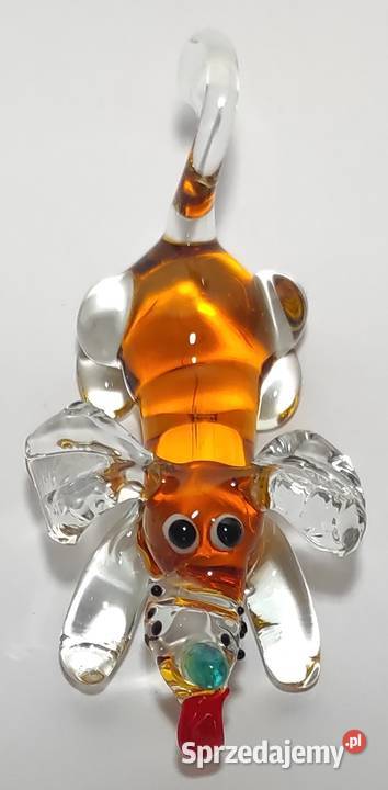 Szklany pies ze szkła kolorowy szkło artystyczne